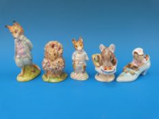 Five Beswick Beatrix Potter figures, 