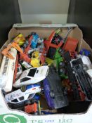 A collection of various diecast model vehicles