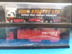 Three Corgi 1:50 scale diecast model lorries Eddie Stobart 75201,