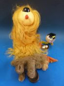 A Lustige Urwald Musik clockwork Jolly Monkey together with a Pelham puppet Dougal in original box.