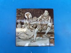 A Minton Arts and Crafts tile by John Moyr Smith for Minton,