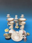 A pair of campana-shaped urns,