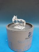 Swarovski fairy tales collection crystal model of a fox in original box