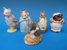 Five Beswick Beatrix Potter figures 