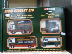 Three Corgi Eddie Stobart diecast model lorry sets 76901,
