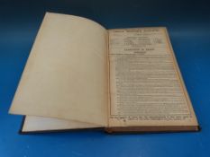 A GWR 1925 bound timetable,