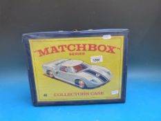 Matchbox series collector's case 41 with four trays of diecast model vehicles