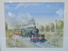 William 'Bill' Bowdler watercolour of Clun Castle No.