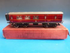 A Hornby 0 gauge  No 2 corridor coach c575 (in original box)