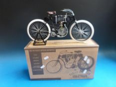 A Xonex diecast model 1903-1904 Harley-Davidson Serial Number One motorcycle 1:6 scale,