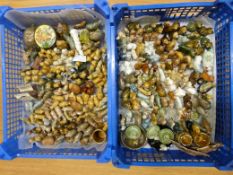 A large collection of Wade whimsies, cottages,