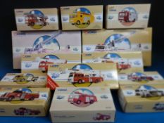 Thirteen Corgi diecast model American fire engines,
