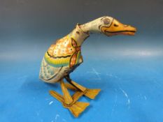 The galloping goose by 'Wells' tin plate toy