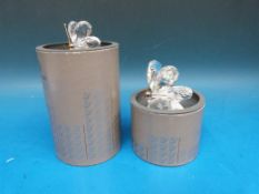 Two Swarovski crystal butterflies (both in original boxes)