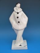 A French porcelain Art Deco figure of Columbine (33.