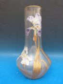 August Jean-Francois Legras, Mont Joye & Cie, Art Nouveau cameo glass vase,