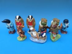 A collection of Wade Wind In The Willows figures,