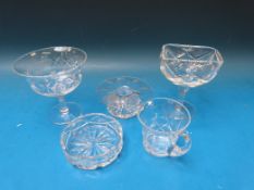 Five pieces of Masonic interest glass relating to Tutbury Castle Lodge, Trisantona Lodge,