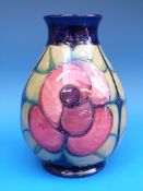 A W M Moorcroft vase decorated in 
