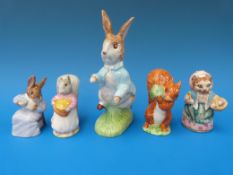 Five Beswick Beatrix Potter figures, 