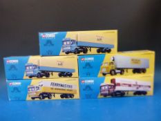Three Corgi Hauliers of Renown limited edition 1:50 scale diecast model lorries,