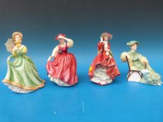 Four Royal Doulton figures 
