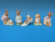 Five Beswick Beatrix Potter figures, 