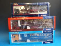 Three Corgi limited edition 1:50 scale diecast model lorries Phillips of Seahouses cc12012,