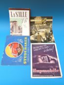 A 1935 Buick 8 leaflet, La Salle V8 leaflet,