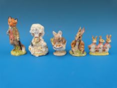 Five Beswick Beatrix Potter figures, 
