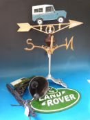 A Land Rover wall mounted bell,