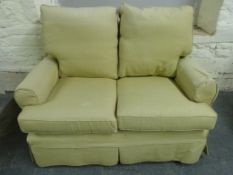 A two seat sofa