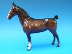 A Beswick Hackney horse in brown gloss