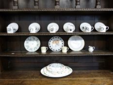 A miscellaneous collection of ceramics including Susie Cooper 'Black Fruit',