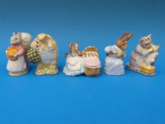 Five Beswick Beatrix Potter figures 