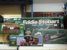 Five Corgi Eddie Stobart diecast model vehicles to include a large remote control lorry all in