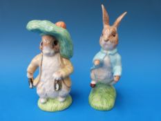 Two Beswick Beatrix Potter large limited edition figures with certificates 
