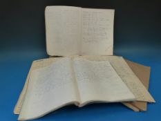 A quantity of signal box and other train registers/ logs, including Horsham, Llanwrytyd Wells,