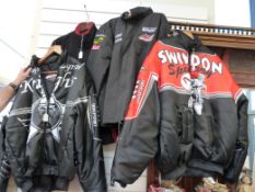 Two Leigh Adams jackets (a fleece and a waterproof example) together with a Kings Lynn Speedway