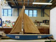A racing yacht by 