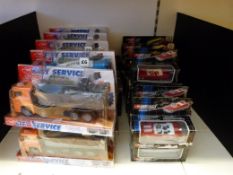 Twenty-seven Dickie Spelzeug diecast model cars, buses and lorries,
