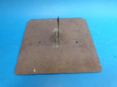 A Victorian slate sundial impressed S Michael, Wigtown, with latitude and longitude NL 51 degrees,