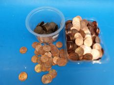 A good quantity of near uncirculated pre-decimal English pennies and halfpennies,