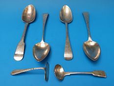 A quantity of mainly Georgian Exeter and other hallmarked silver cutlery,