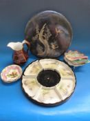 A quantity of continental and oriental ceramics to include hors d'oeuvres dish