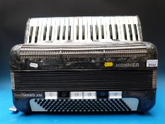 A Hohner 'Tango' VM, c1970 120 bass four voice treble, five voice bass piano accordion,
