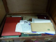 A suitcase of GB and world stamps