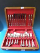 A canteen of Kings Pattern cutlery