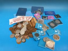 A quantity of UK coinage George III onwards, also includes some silver content, Roman examples,
