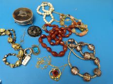 A tortoiseshell and hallmarked silver British Empire Exhibition 1924 dressing table pot by Wilson &